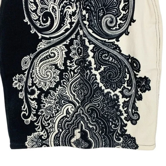 Vintage Versace High waist Denim Jean Skirt Size 24 EU 38 - Picture 6 of 11